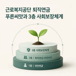 근로복지공단 퇴직연금 푸른씨앗과 3층 사회보장체계 4 근로복지공단 퇴직연금 대표 이미지
