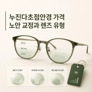 누진다초점안경 가격 노안 교정과 렌즈 유형 7 누진다초점안경 가격 대표 이미지