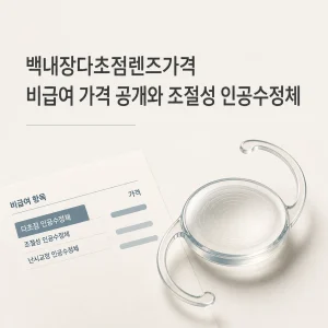 백내장다초점렌즈가격 비급여 가격 공개와 조절성 인공수정체 6 백내장다초점렌즈가격 대표 이미지