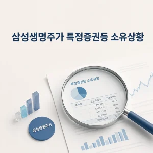 삼성생명주가 특정증권등 소유상황 6 삼성생명주가 대표 이미지