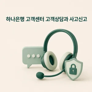 하나은행 고객센터 고객상담과 사고신고 5 하나은행 고객센터 대표 이미지