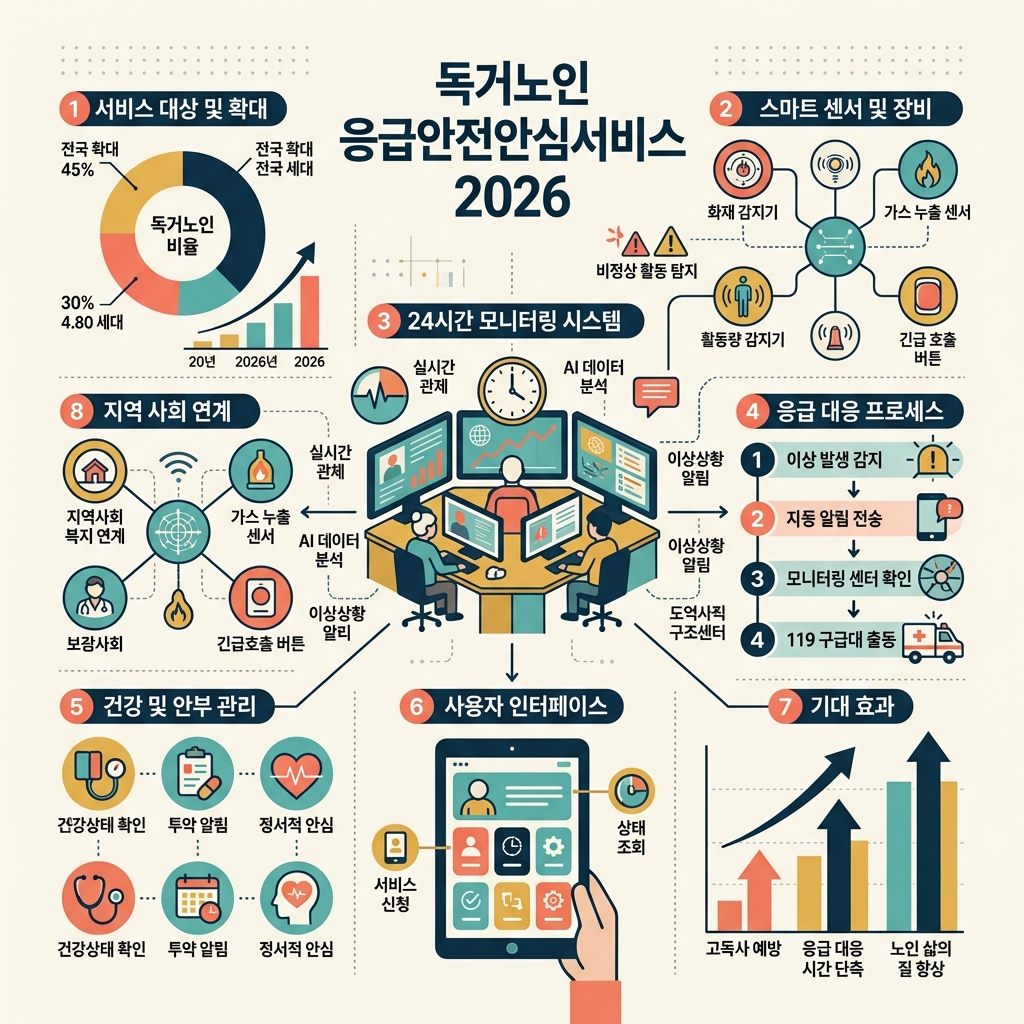 독거노인 응급안전안심서비스 2026 대상 독거노인 응급안전안심서비스 2026 지원 대상과 신청