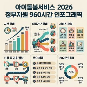 ai thumbnail infographic 아이돌봄서비스 2026 정부지원 960시간 인포그래픽 1788484254