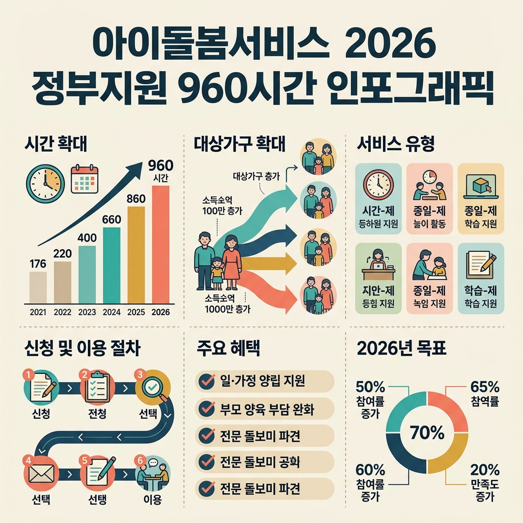 아이돌봄서비스 2026 시간제와 영아종일제 요금 비교 아이돌봄서비스 2026 시간제와 영아종일제 요금 비교