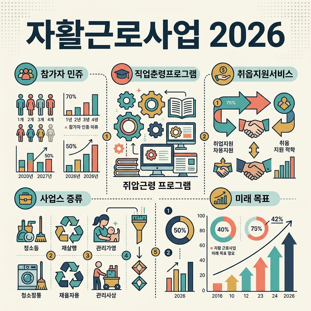 자활근로사업 2026 자격·유형·신청방법 총정리 1 자활근로사업 2026 핵심 안내