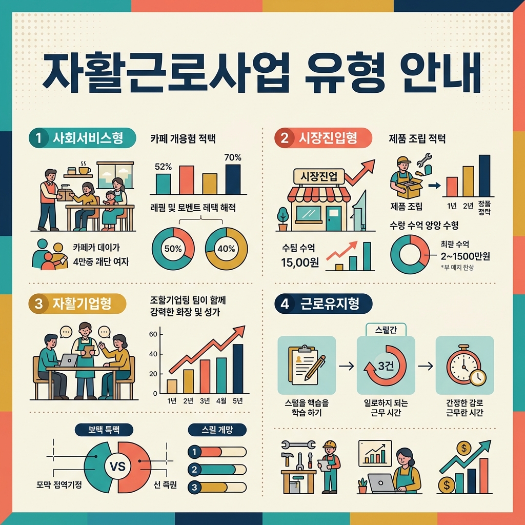 자활근로사업 2026 자격·유형·신청방법 총정리 2 자활근로사업 2026 유형 안내