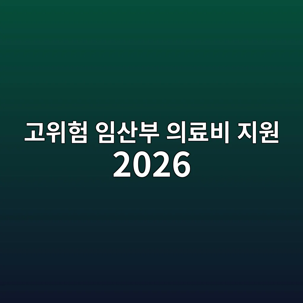 고위험 임산부 의료비 지원 2026 대상과 신청 방법 3 고위험 임산부 의료비 신청서류와 병원 발급자료